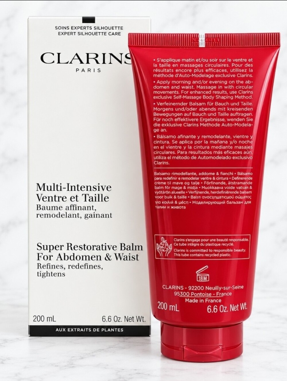 Clarins Super Restorative Balm For Abdomen and Waist 6.6oz/200ml NIB ! $100 MSRP - Picture 2 of 2